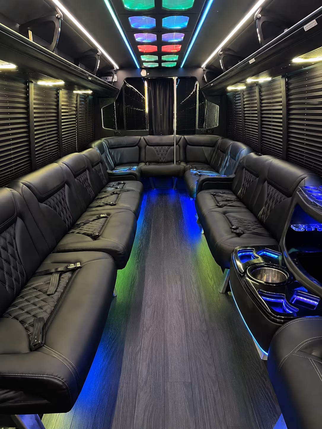 Nashville Birthday, Sweet 16, & Quinceañera Transportation party bus exterior