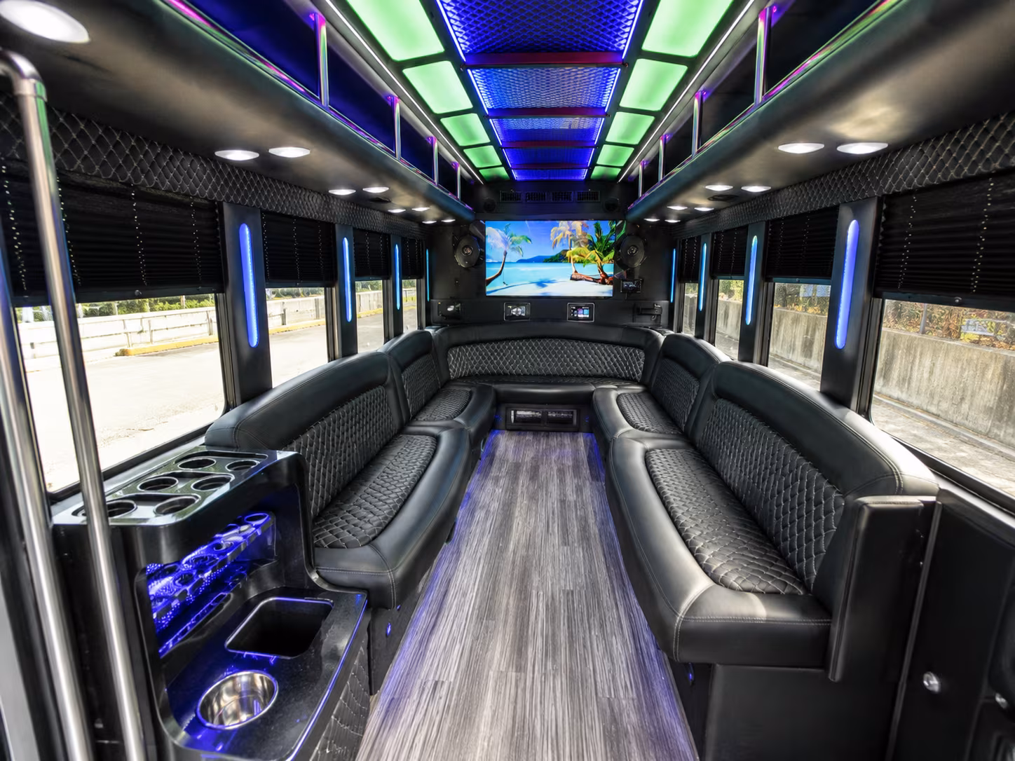 Nashville Concert & Music Festival Transportation party bus exterior