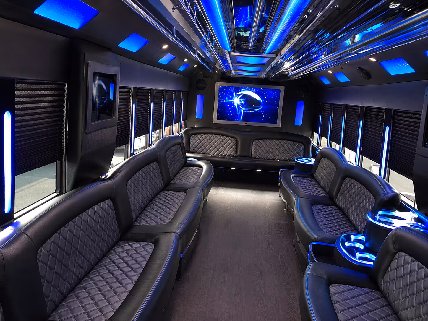 Nashville Sporting Event Transportation party bus exterior