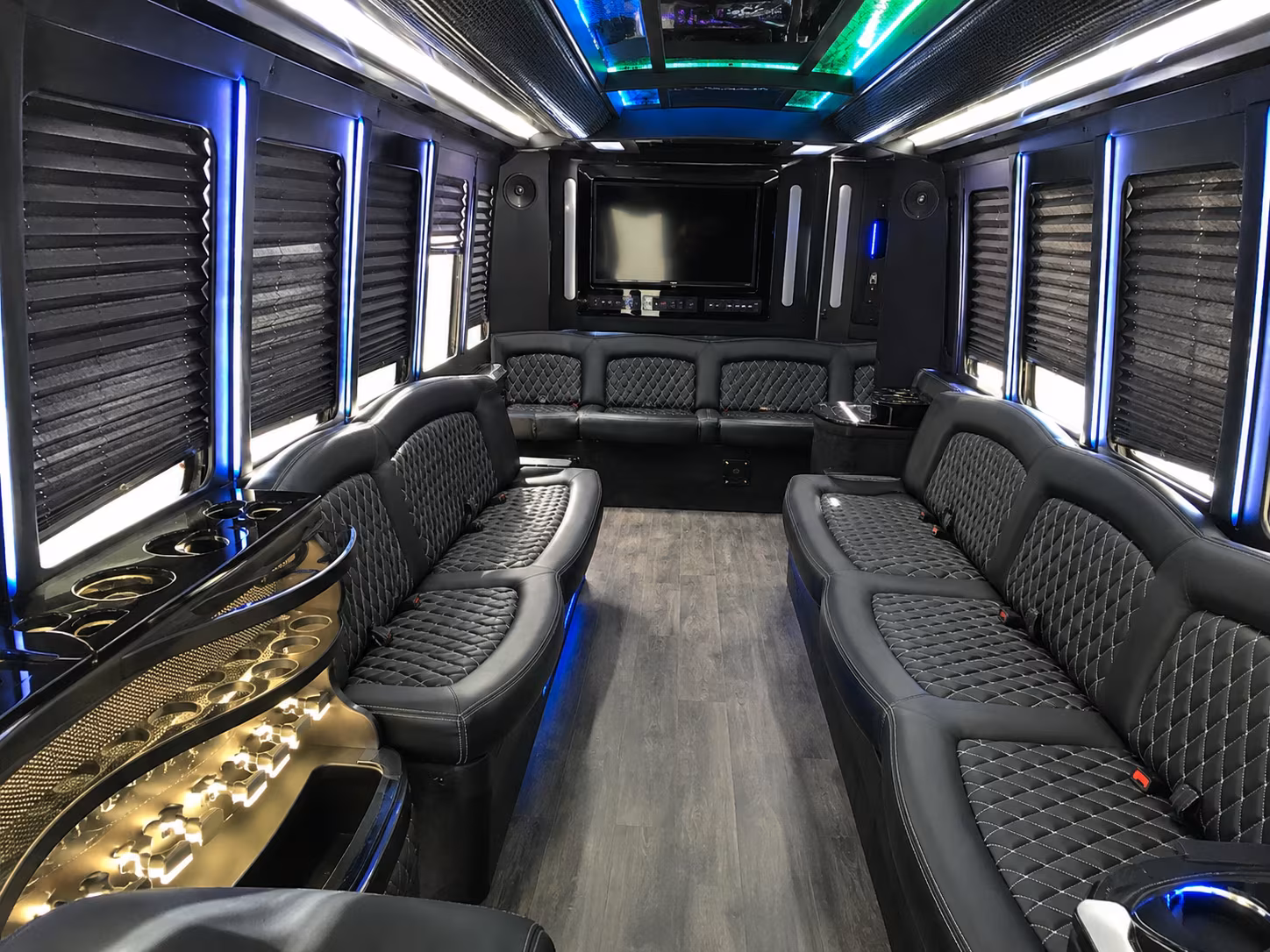 Nashville Sporting Event Transportation party bus exterior