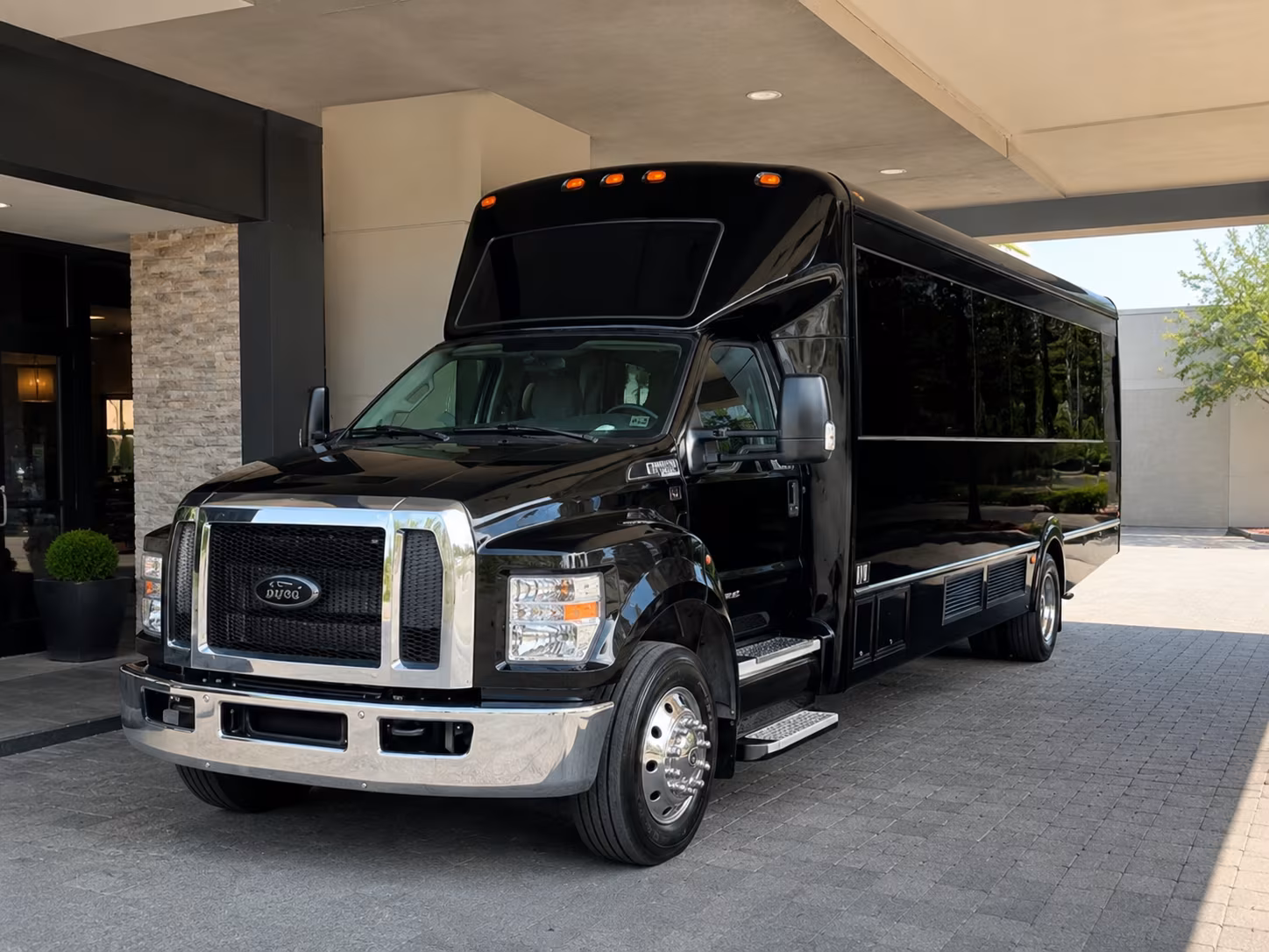 Nashville Wedding Transportation party bus exterior