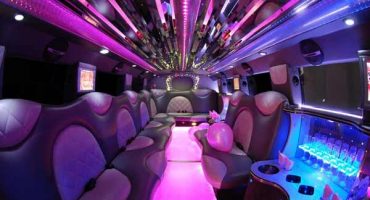 Cadillac Escalade limo interior