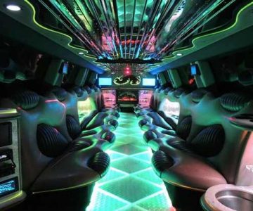 Hummer limo interior Greenbrier